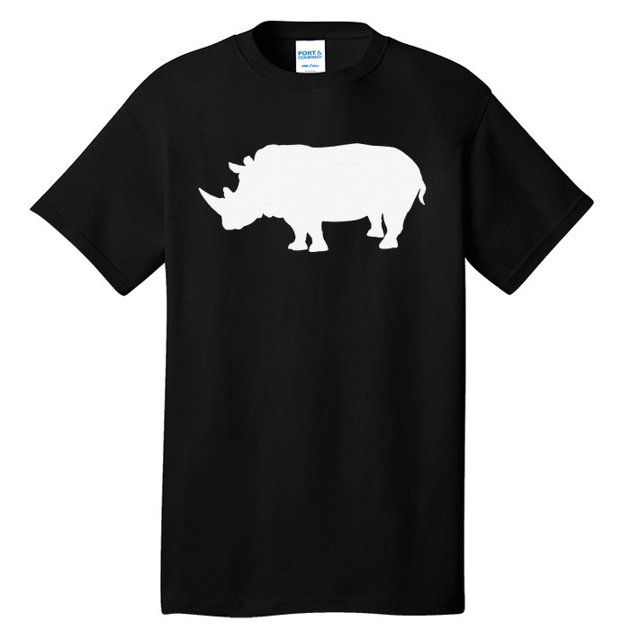 Rhino White Print Long Sleeve Rhino Tall T-Shirt