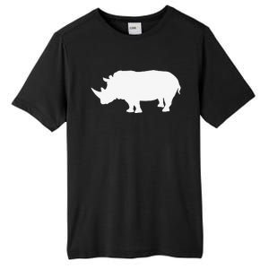 Rhino White Print Long Sleeve Rhino Tall Fusion ChromaSoft Performance T-Shirt