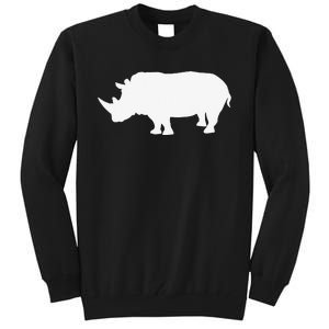 Rhino White Print Long Sleeve Rhino Tall Sweatshirt