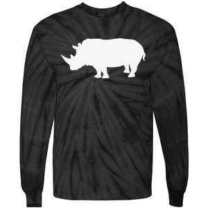 Rhino White Print Long Sleeve Rhino Tie-Dye Long Sleeve Shirt