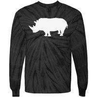 Rhino White Print Long Sleeve Rhino Tie-Dye Long Sleeve Shirt