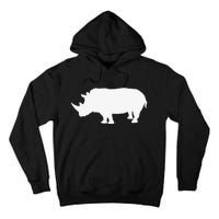 Rhino White Print Long Sleeve Rhino Tall Hoodie