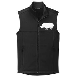 Rhino White Print Long Sleeve Rhino Collective Smooth Fleece Vest