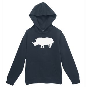 Rhino White Print Long Sleeve Rhino Urban Pullover Hoodie