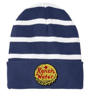 Ranch Water Por Favor Striped Beanie with Solid Band