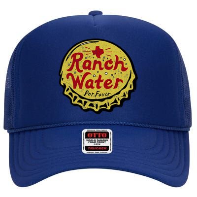 Ranch Water Por Favor High Crown Mesh Back Trucker Hat