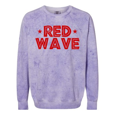 Red Wave Pro Republican Colorblast Crewneck Sweatshirt