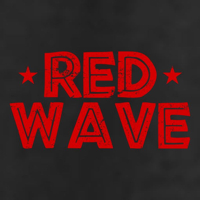 Red Wave Pro Republican 7 Panel Mesh Trucker Snapback Hat