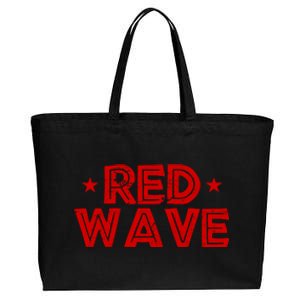 Red Wave Pro Republican Cotton Canvas Jumbo Tote