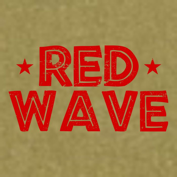 Red Wave Pro Republican Garment-Dyed Women's Muscle Tee