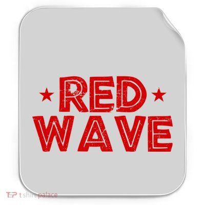 Red Wave Pro Republican Permanent Decal Sticker