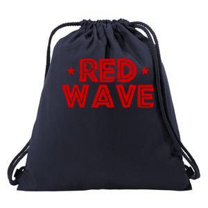 Red Wave Pro Republican Drawstring Bag