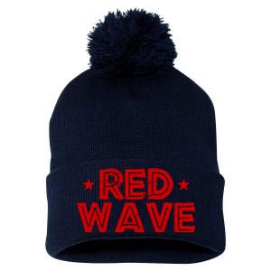 Red Wave Pro Republican Pom Pom 12in Knit Beanie