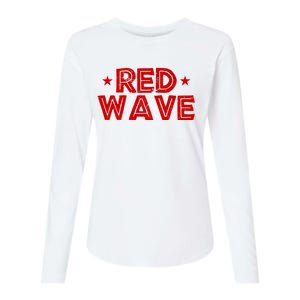 Red Wave Pro Republican Womens Cotton Relaxed Long Sleeve T-Shirt