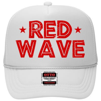 Red Wave Pro Republican High Crown Mesh Back Trucker Hat