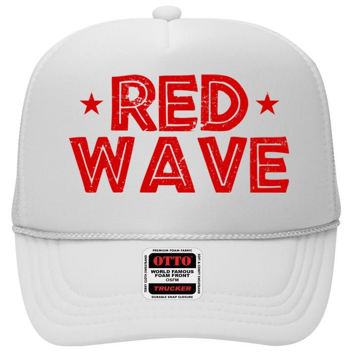 Red Wave Pro Republican High Crown Mesh Back Trucker Hat