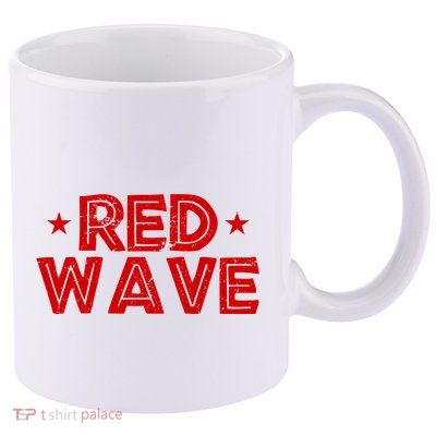 Red Wave Pro Republican 11oz C Handle Ceramic Mug