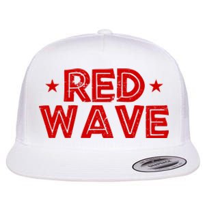 Red Wave Pro Republican Flat Bill Trucker Hat