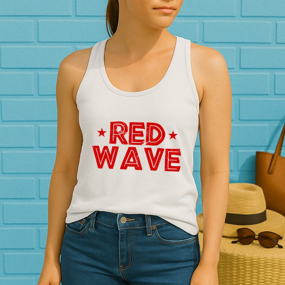 Red Wave Pro Republican Womens Tank Top
