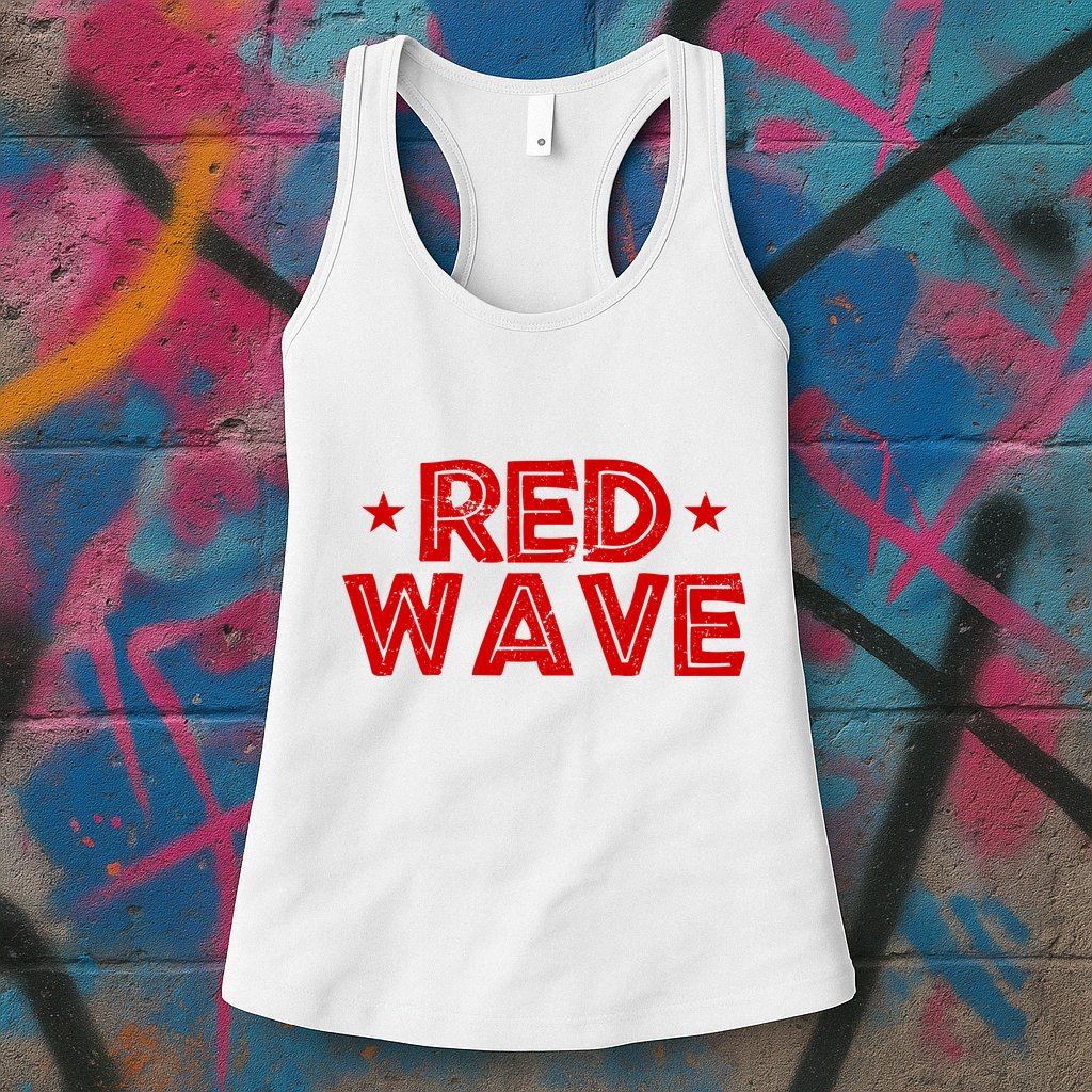 Red Wave Pro Republican Womens Tank Top