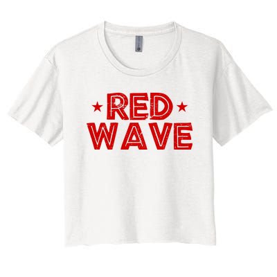 Red Wave Pro Republican Women's Crop Top Tee