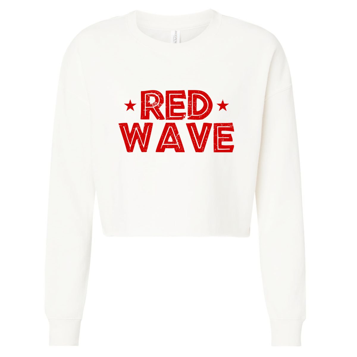 Red Wave Pro Republican Cropped Pullover Crew