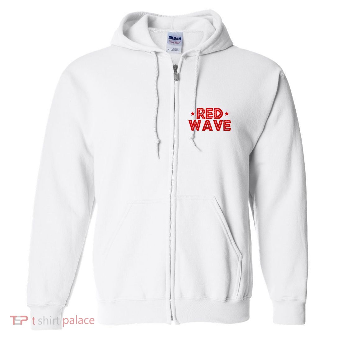 Red Wave Pro Republican Full Zip Hoodie