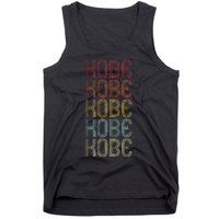 Retro Wordmark Pattern Vintage Personalized 70s Tank Top