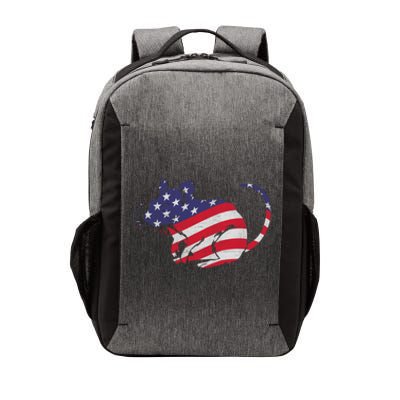 Rat With Pride American Flag 4th Of July Patriotic Great Gift Vector Backpack