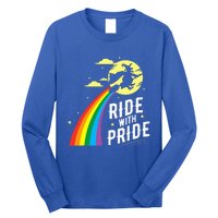 Ride With Pride LGBT Gay Lesbian Witch Halloween Long Sleeve Shirt