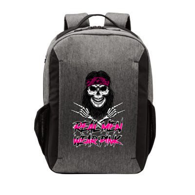 Real Men Wear Pink Breast Cancer Awareness Skull Vector Backpack