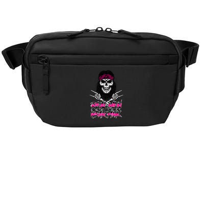 Real Men Wear Pink Breast Cancer Awareness Skull Crossbody Pack