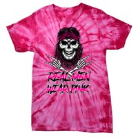 Real Men Wear Pink Breast Cancer Awareness Skull Tie-Dye T-Shirt