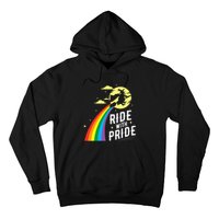 Ride With Pride Lgbt Gay Lesbian Witch Halloween Hoodie