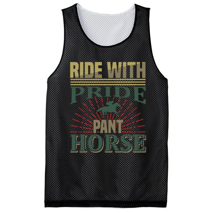 Ride With Pride Pant Horse Mesh Reversible Basketball Jersey Tank