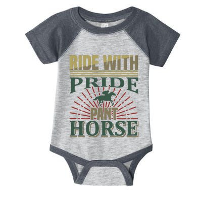 Ride With Pride Pant Horse Infant Baby Jersey Bodysuit