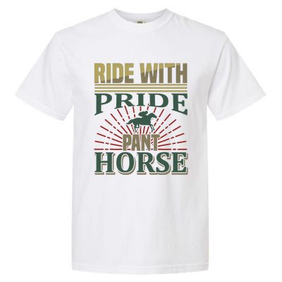 Ride With Pride Pant Horse Garment-Dyed Heavyweight T-Shirt