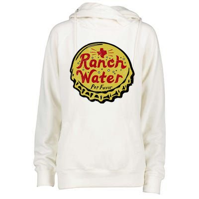 Ranch Water Por Favor Womens Funnel Neck Pullover Hood