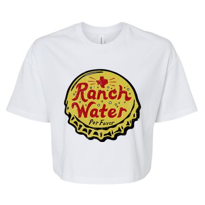 Ranch Water Por Favor Bella+Canvas Jersey Crop Tee