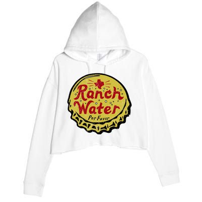 Ranch Water Por Favor Crop Fleece Hoodie