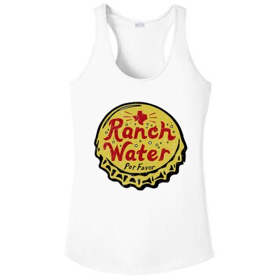 Ranch Water Por Favor Ladies PosiCharge Competitor Racerback Tank