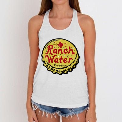 Ranch Water Por Favor Women's Knotted Racerback Tank