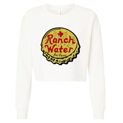 Ranch Water Por Favor Cropped Pullover Crew