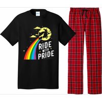 Ride With Pride LGBT Gay Lesbian Witch Halloween Pajama Set