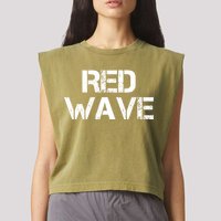 Red Wave Republican Garment-Dyed Women's Muscle Tee