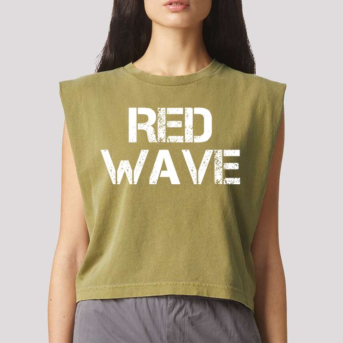 Red Wave Republican Garment-Dyed Women's Muscle Tee