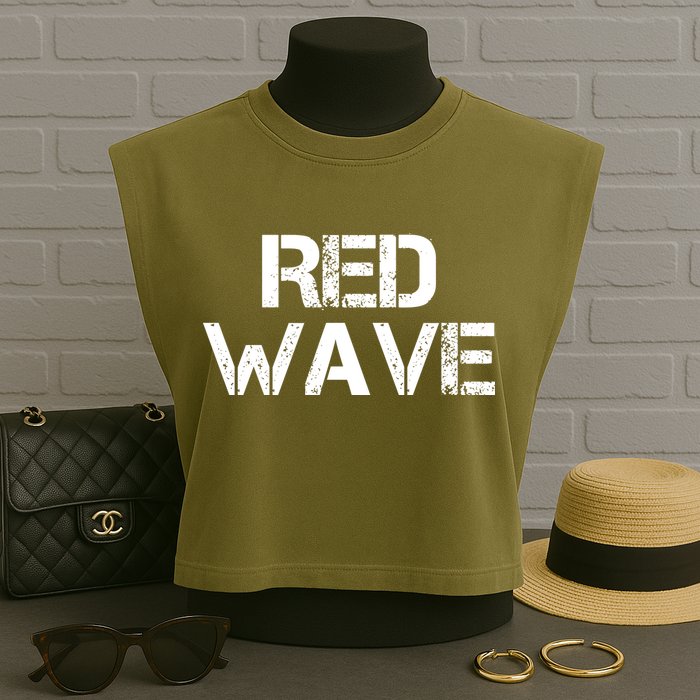Red Wave Republican Garment-Dyed Women's Muscle Tee