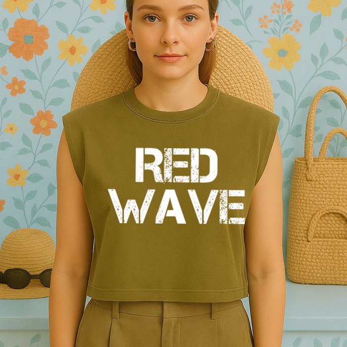 Red Wave Republican Garment-Dyed Women's Muscle Tee