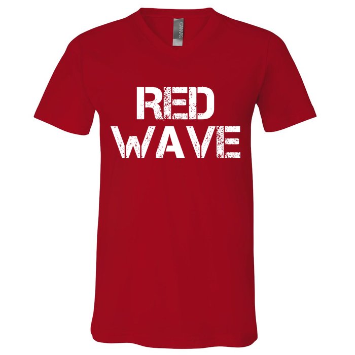 Red Wave Republican V-Neck T-Shirt