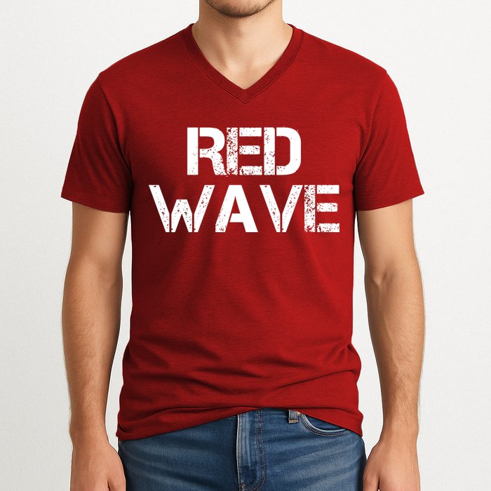 Red Wave Republican V-Neck T-Shirt